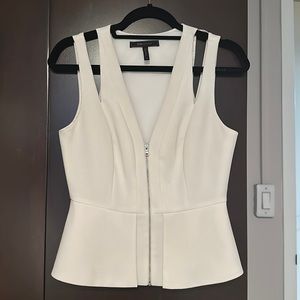 White BCBG vest